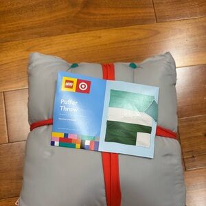 LEGO Green and Grey Puffer Throw